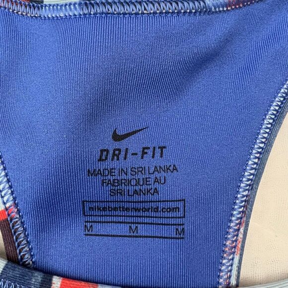 Nike Women's Dri-FIT Sports Bra M Multicolor Racerback Gym Yoga - Picture 5 of 6